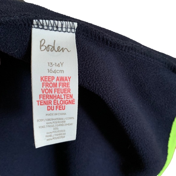 Boden Boys Active Zip Up Blue Hoodie Size Size 13-14 Y - Picture 6 of 6